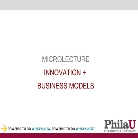 Innovation and Business Models