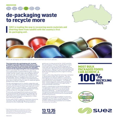 Innovation  - de-packaging waste to recycle more