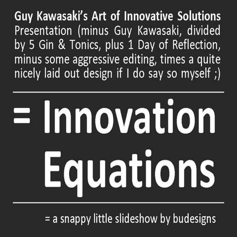 Innovation Equations
