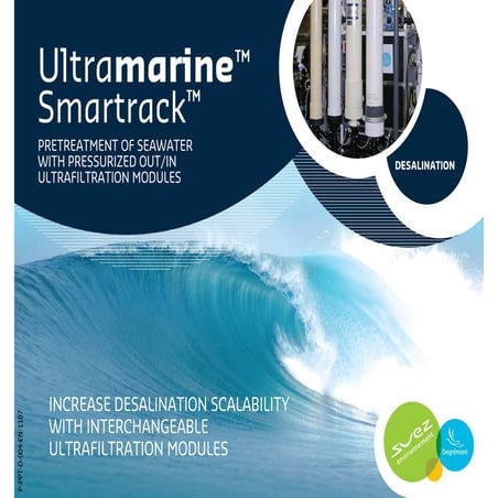 Ultramarine Smartrack - Pretreatment of seawater with pressurized out/in ultrafiltration modules