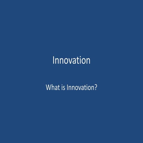 System Analysis Desing: Innovation 