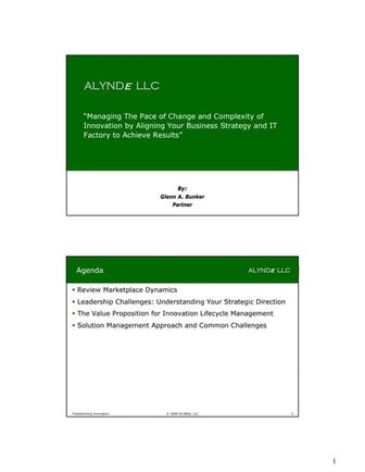 Innovation And It Alignment 121510 Abbreviated