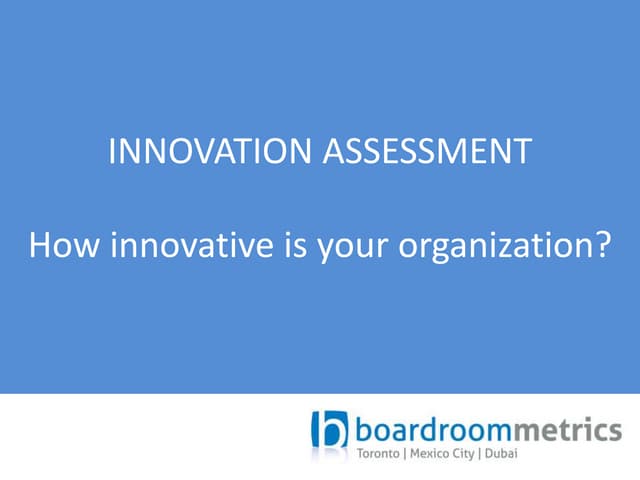 Innovation Assessment Questionnaire