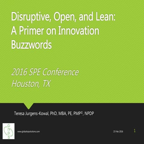 Innovation buzzwords