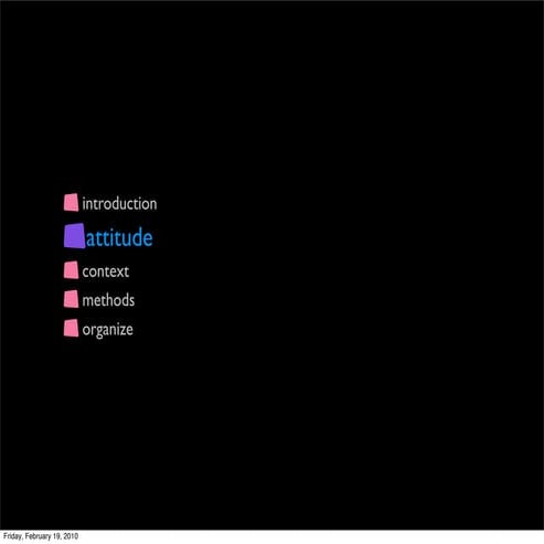 Innovation By Design -- Attitude