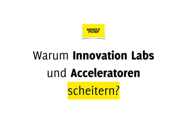 Innovation Labs und Corporate Accel...