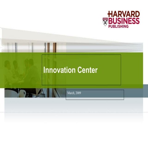 Innovation Center Solutions For Growth