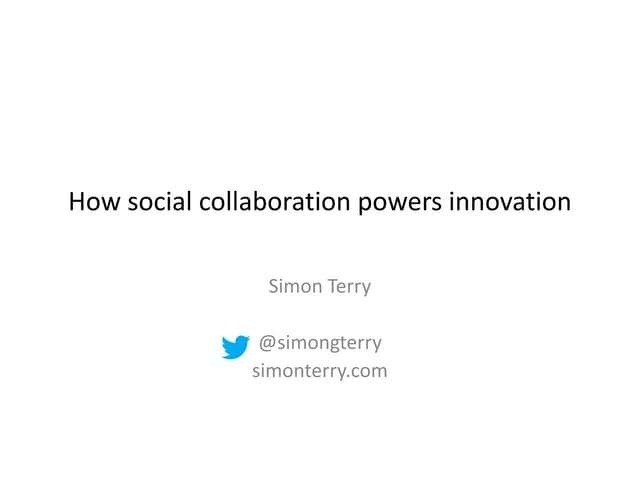 Collaborative Innovation presentation 181014