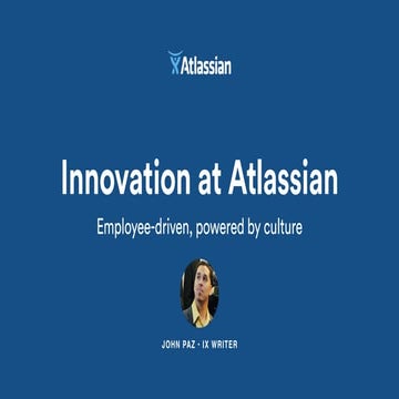 Innovation at Atlassian