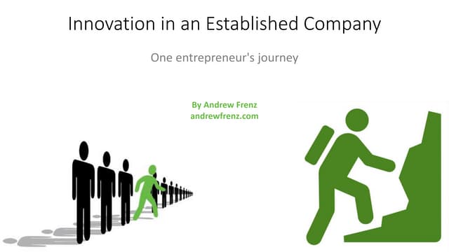 Innovation in an Established Company: One Entrepreneur's Journey