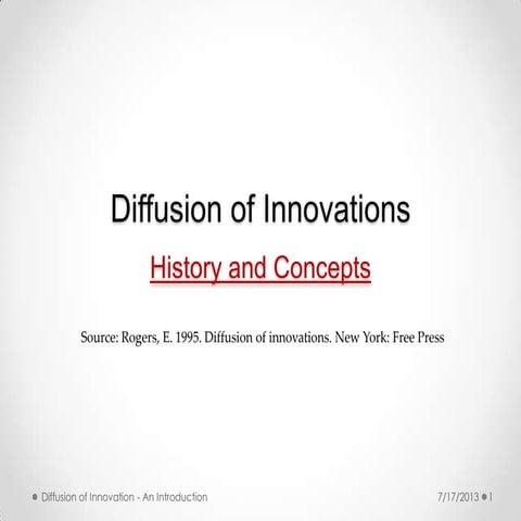 Innovation diffusion (Everett Rogers)