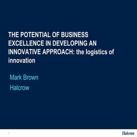 Innovation & Business Excellence 