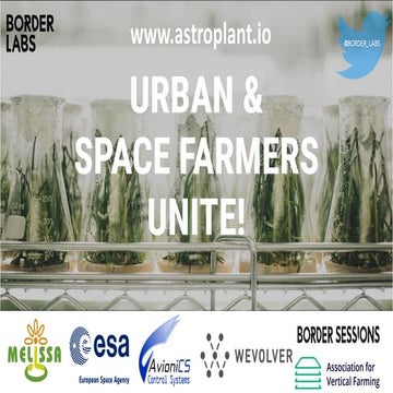 AstroPlant - pres at Innovation exchange at ESA-ESTEC - Dec'17