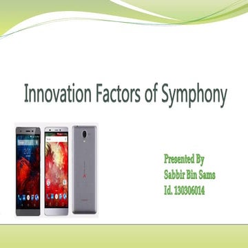 Innovation factors of Symphony Mobile