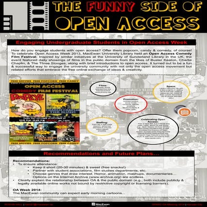 The Funny Side of Open Access (SPARC OA Meeting 2014 Innovation Fair)