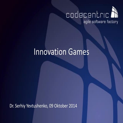 Innovation games