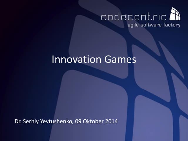Innovation games