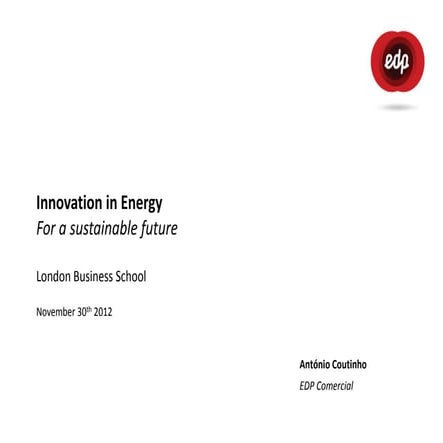 Innovation in energy for a sustainable future | PDF