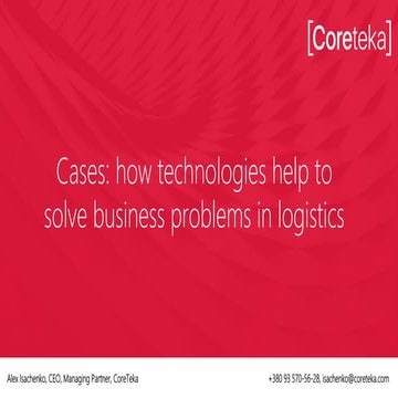 Innovation in logistics | CoreTeka
