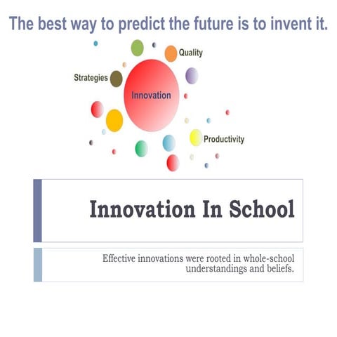 Innovation in school