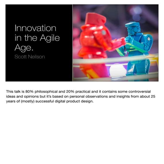 Innovation in the Agile Age