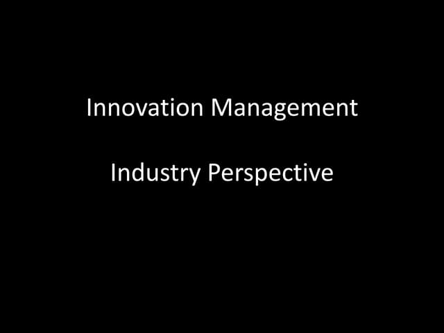 Innovation Management