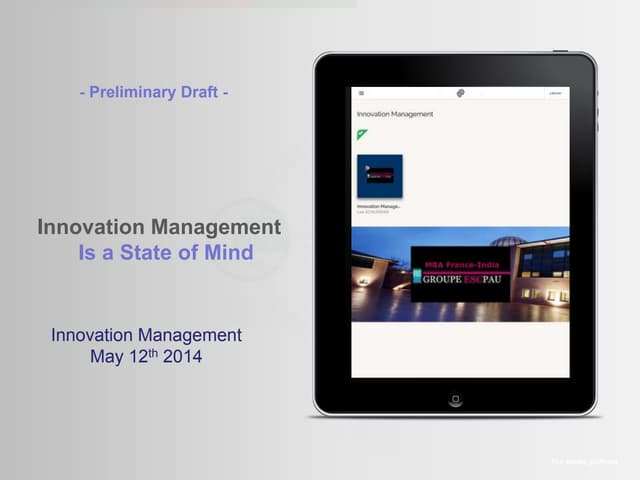 Innovation management