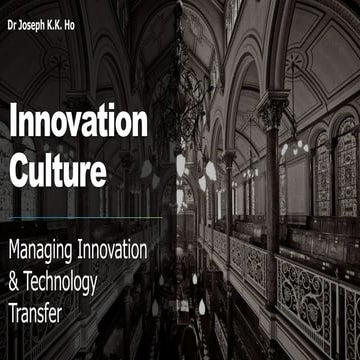 Innovation Management - 4 - Innovation Culture