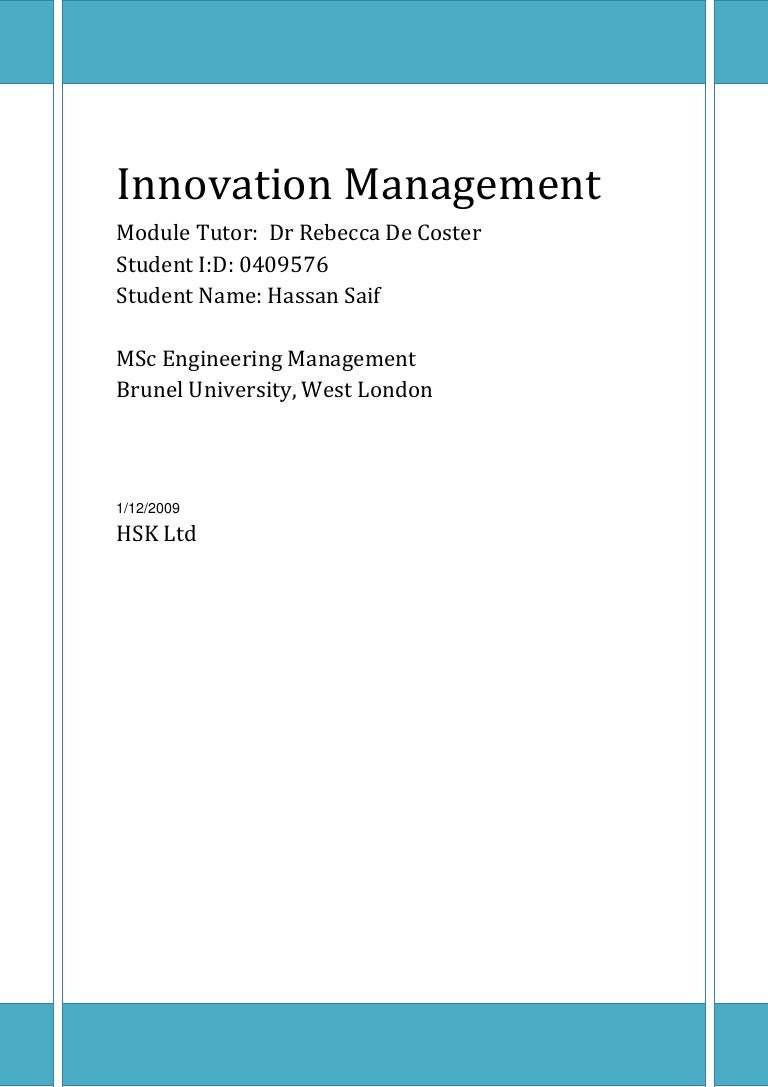 innovation management case study examples