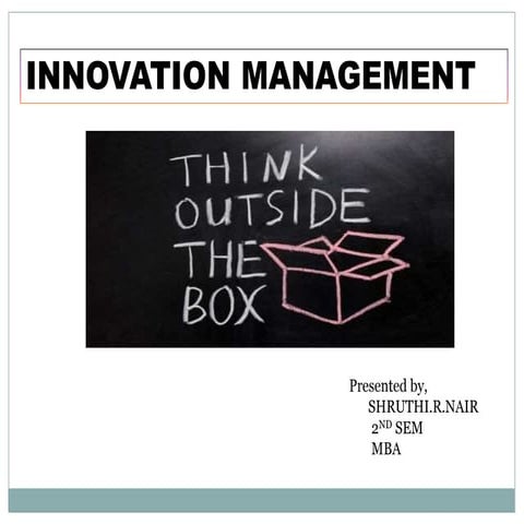 Innovation management presentation1