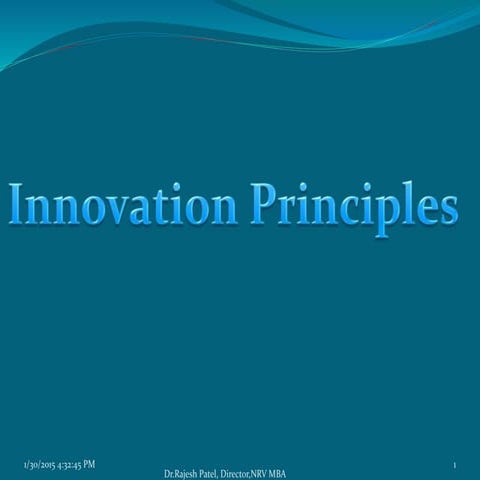 Innovation principles