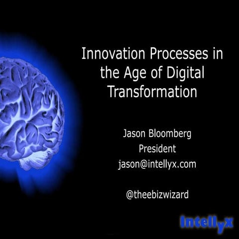 Innovation processes in the age of digital transformation