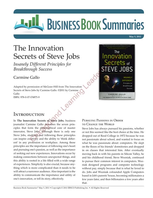 Innovation secretsofstevejobs bbs_chi