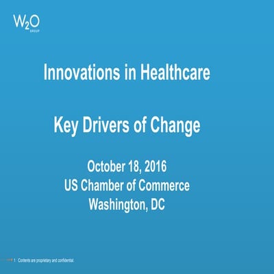 Innovations in Healthcare - US Chamber of Commerce
