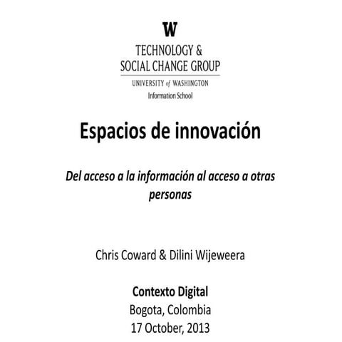 Innovation Spaces - Spanish