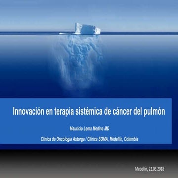 Innovación en terapia sistémica de cáncer de pulmón