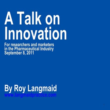 Innovation talk
