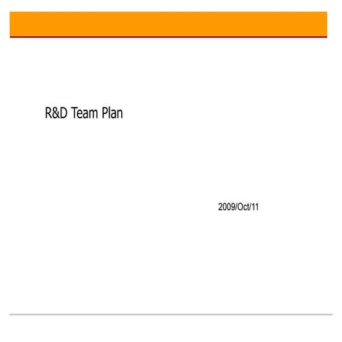 Innovation Team Plan