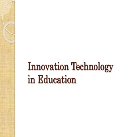 Innovation technology in education 5