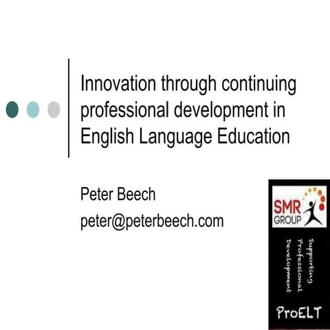 Innovation through continuing professional development