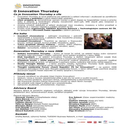 Innovation Thursday 1pager