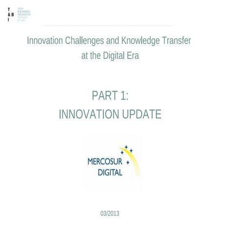 Innovation Update Mercosur 