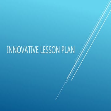 Innovative lesson plan 2 | PPTX