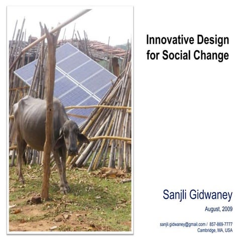 Innovative Design For Social Change