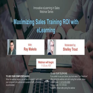 Innovative eLearning in Sales: Maximizing Sales Training ROI with eLearning