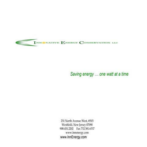 Lighting Retrofit with High Efficiency Lights