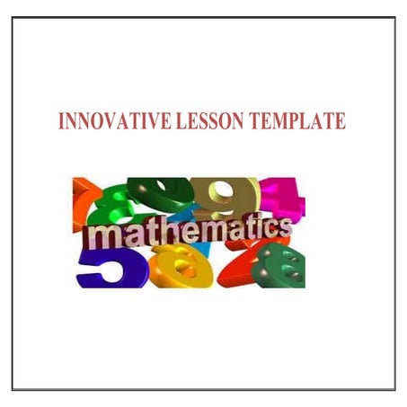 Innovative lesson