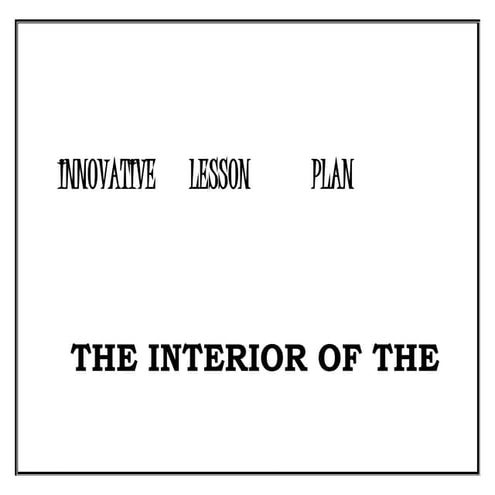 Innovative lesson plan .vishnu.b.fmtc mylapure