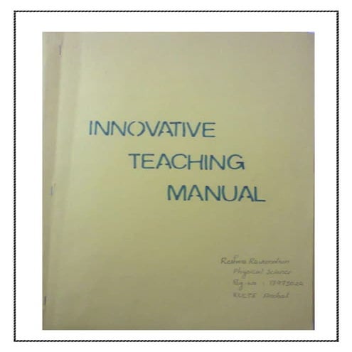 Innovative Teaching Manual
