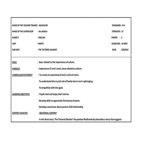 Innovative lesson template | DOCX